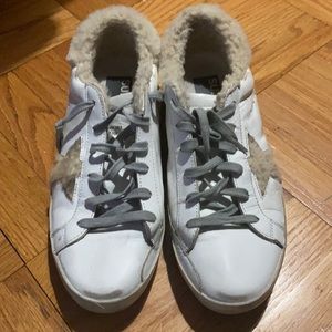 Authentic Golden Goose Shearling Lined Sneakers